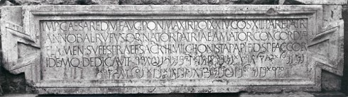<p>Inscriptions from Theatre at Lepcis</p>