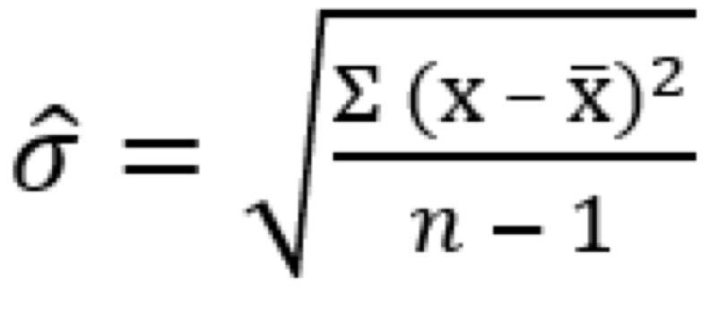 <p>We can use Gosset’s formula to estimate the population SD</p><p></p>