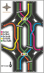<p>In the field of road transport, an interchange is a road junction that typically uses grade separation, and one or more ramps, to permit traffic on at least one highway to pass through the junction without directly crossing any other traffic stream.</p>