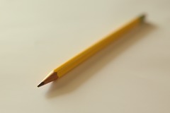 <p>олівець</p><p>저는 연필로 써요. = I write with a pencil.</p><p>연필이 어디 있어요? = Where's the pencil?</p>