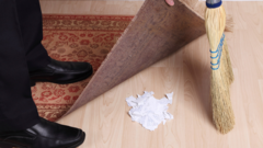 <p>cover up (phrasal v.) /ˈkʌvər ʌp/ to hide a mistake, crime or wrongdoing</p>