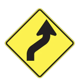 <p>this sign indicates that the road ahead</p>