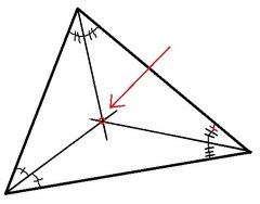 <p>the point of concurrency of the angle bisectors of a triangle</p>