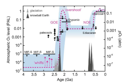 <p>The delay in the evolution of complex life, primarily due to low levels of oxygen in the atmosphere</p>