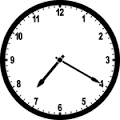<p>It's 7:20</p>