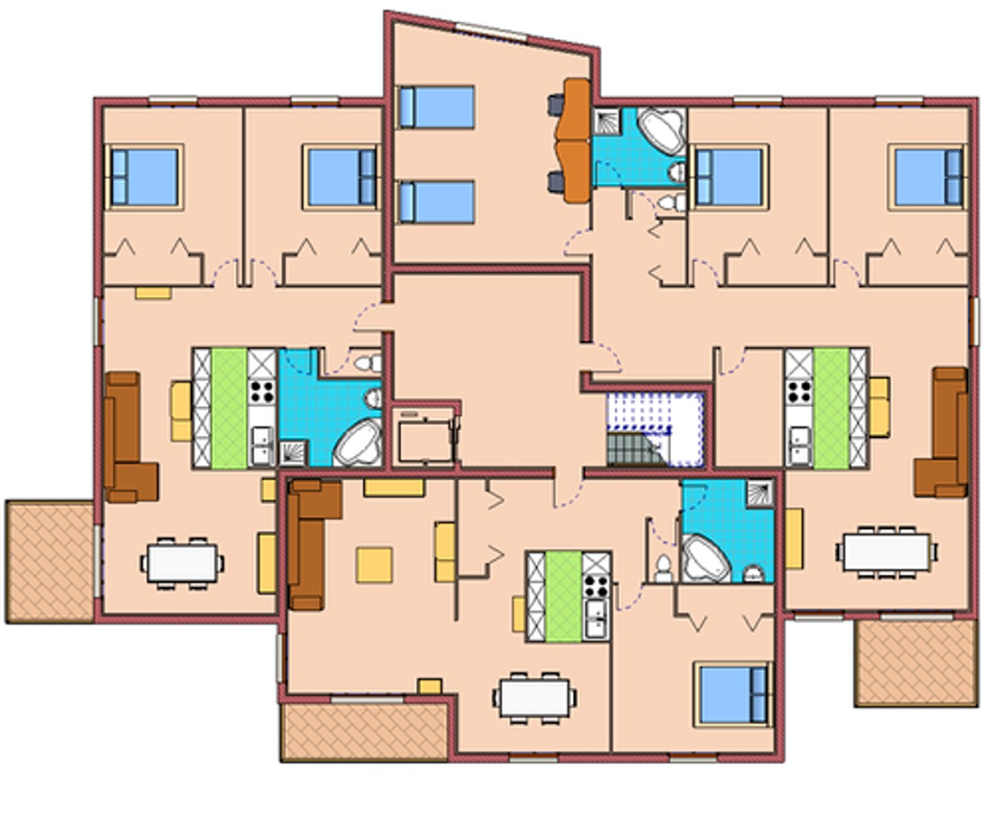<p>đồ họa kiến trúc</p><p>= a diagram that shows the walls, doors, windows, furniture, and other important architectural (adj: (thuộc) kiến trúc) details on the stage (n: sân khấu/vũ đài) drawn to scale (v: vẽ theo tỷ lệ)</p>
