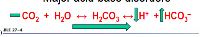 <p>caused by removal of other acids than CO2 or H2CO3 or addition of alkali (fixed PCO2). This can be caused by HCO3- load or loss of H+ (as in severe vomiting)</p>