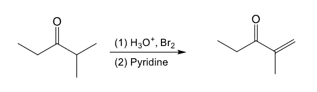 <ul><li><p>Used to convert ketone or aldehyde to a ⍺,β-unsaturated ketone or aldehyde</p></li></ul><p></p>
