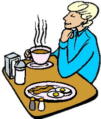 <p>to eat breakfast</p>