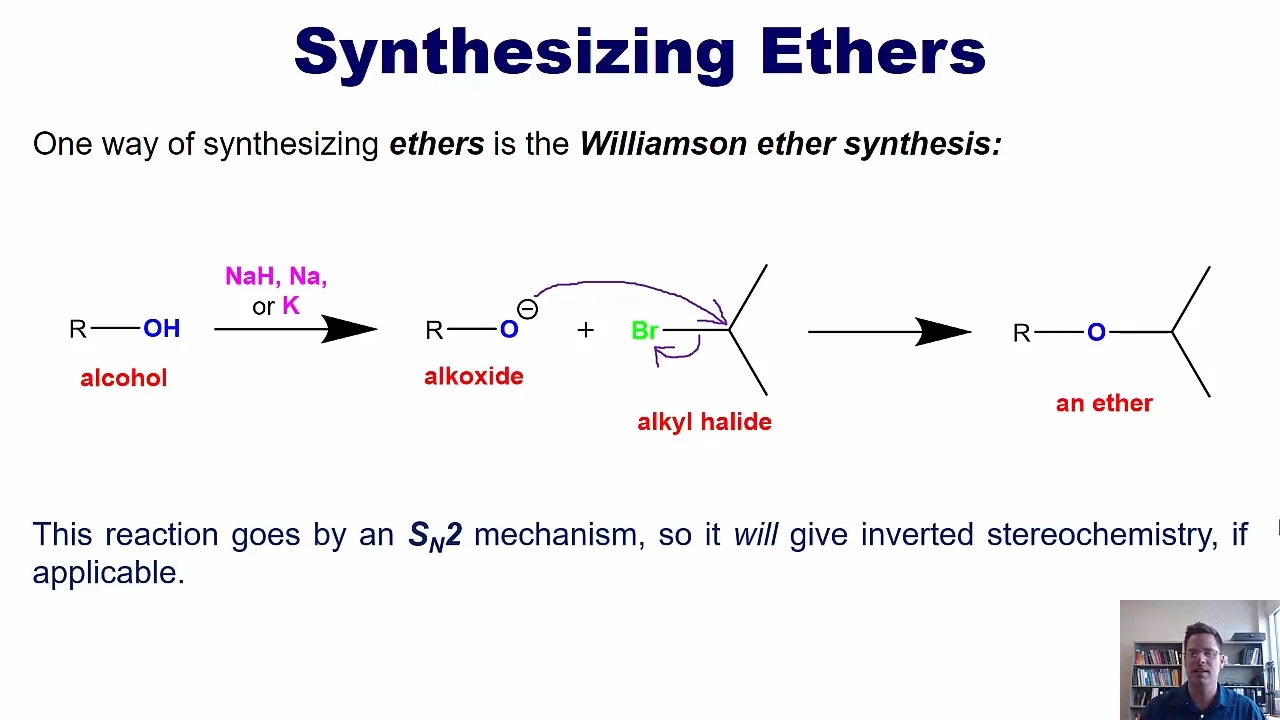 <p>SN2 mechanisms with Na k and NaH (base)</p>