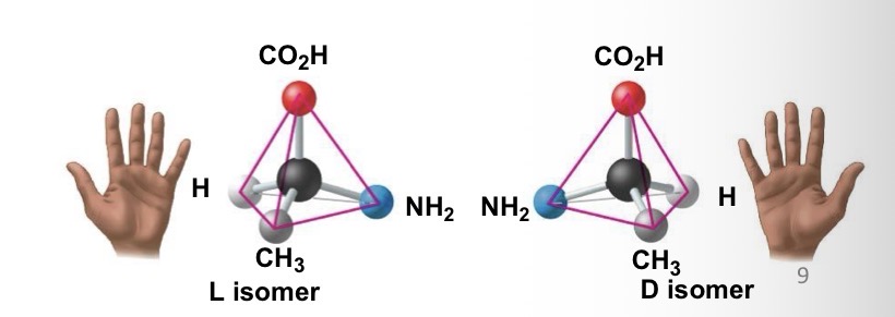 <p>Different arrangement around asymmetric carbon</p>