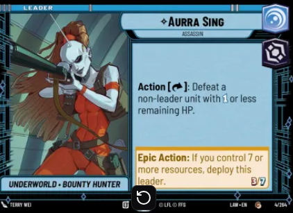 <p>Sideboarding Aurra Sing Data Vault</p>