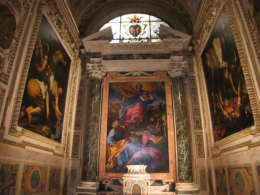 <p>Caravaggio, Capella Cerasi elkészülte</p>