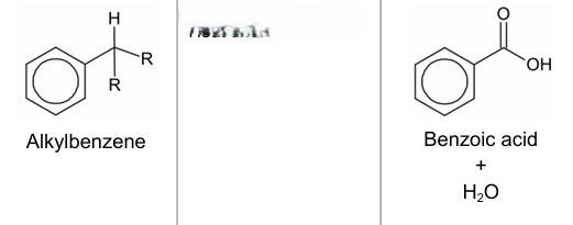<p>side chain on benzene to -COOH</p>