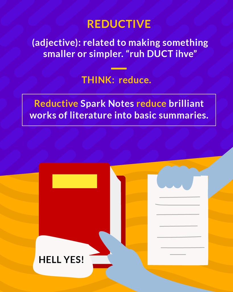 <p>dealing with or describing something complicated in a simple or too simple way</p><p>(adj.) related to describing something complicated in a simple way</p>