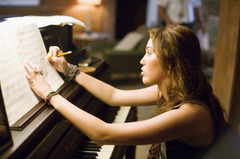 <p>to put ideas into writing; to write a musical piece; to create or produce 구성하다, 작곡하다</p>