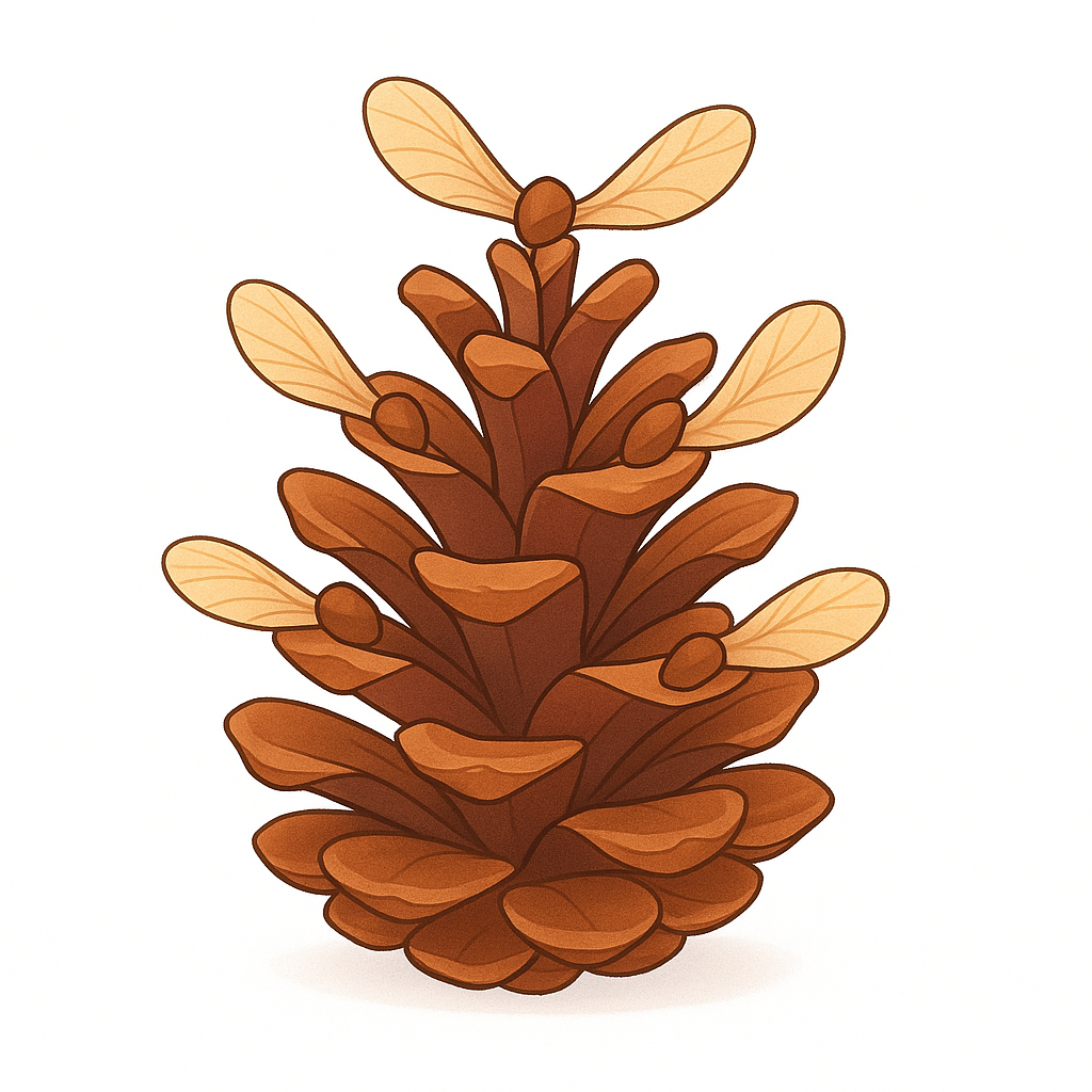 <p>The term for conifer seeds because they are not protected inside a fruit.</p>