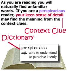 <p>Clues in surrounding text that help the reader determine the meaning of an unknown word</p>