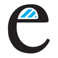 <p>the enclosed space in a lowercase 'e'</p>