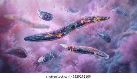 <p>A protoctist that causes malaria.</p>