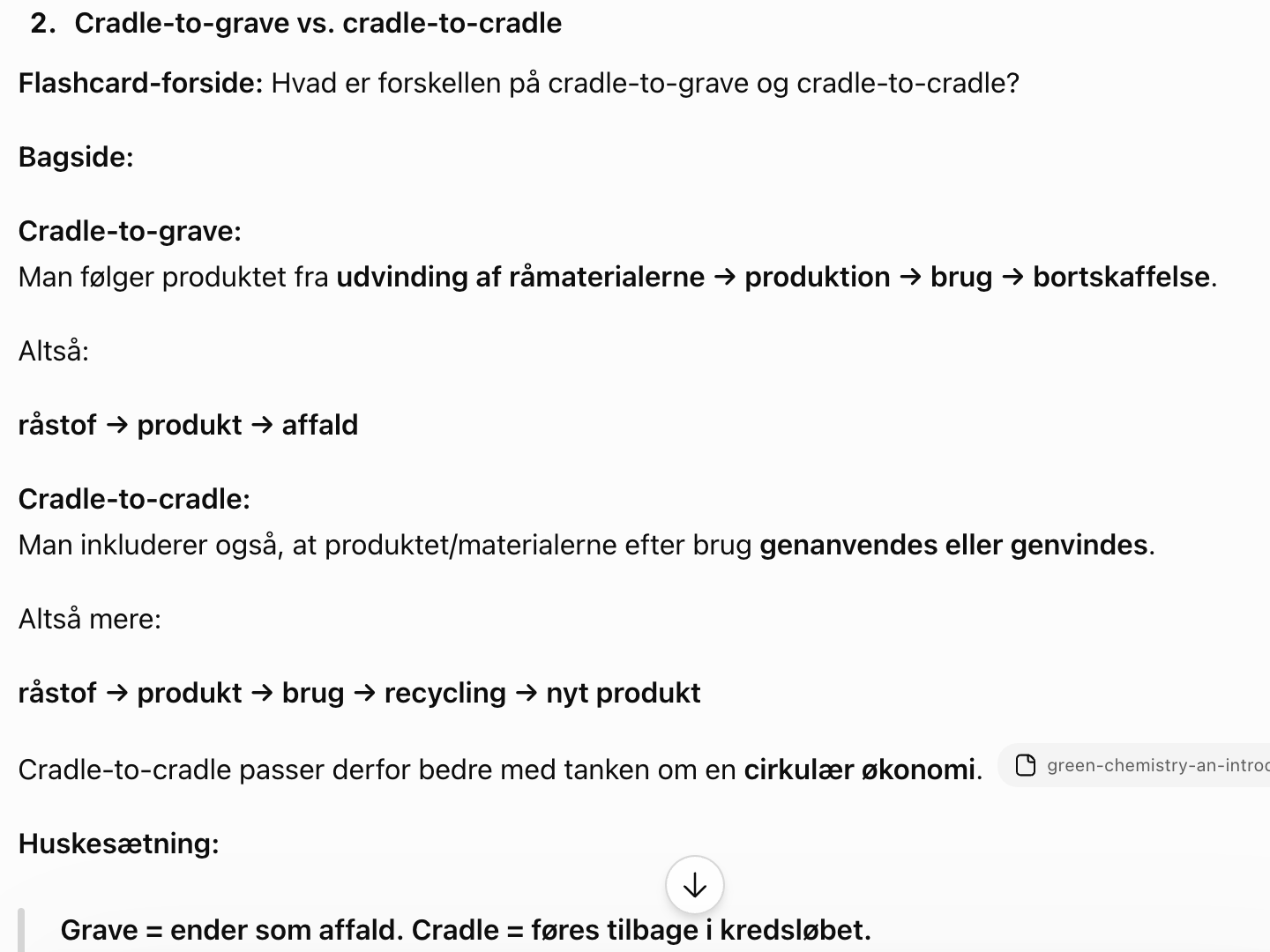 <p>Derudover er cradle to gate, mere processen indtil man transportere produktet ud til forbrugere.</p>