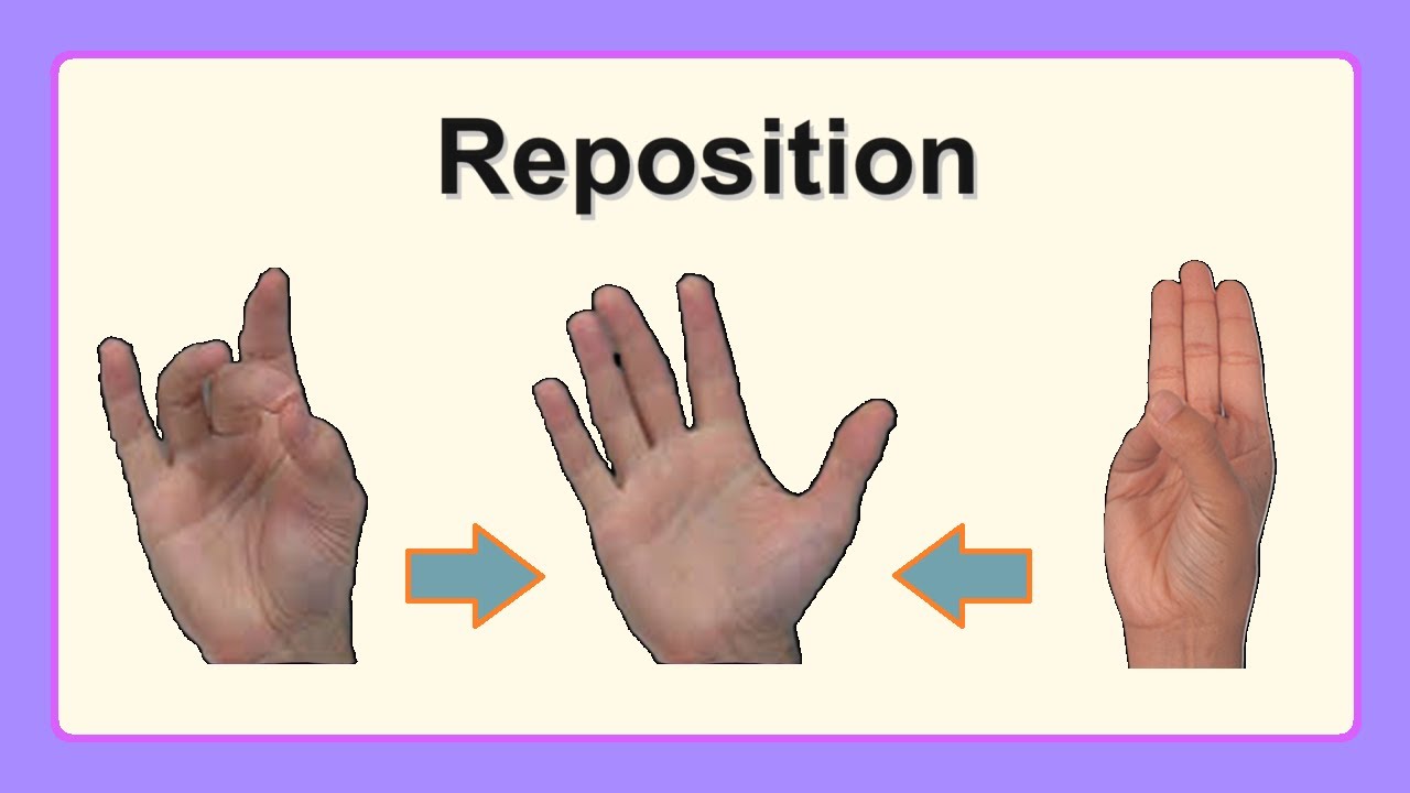 <p>Movement that returns the thumb and little finger from opposition back to anatomical position.</p>