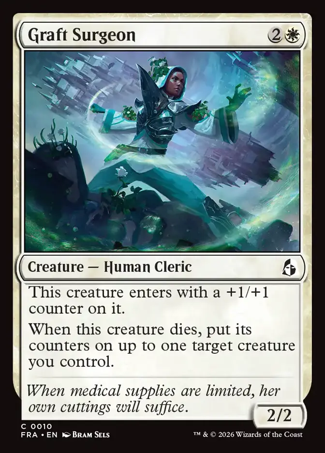 <p>This creature enters with a +1/+1 counter on it.</p><p>When this creature dies, put its counters on up to one target creature you control.</p>