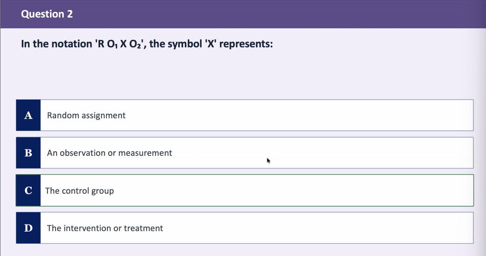 <p>the symbol ‘X’ represents </p>