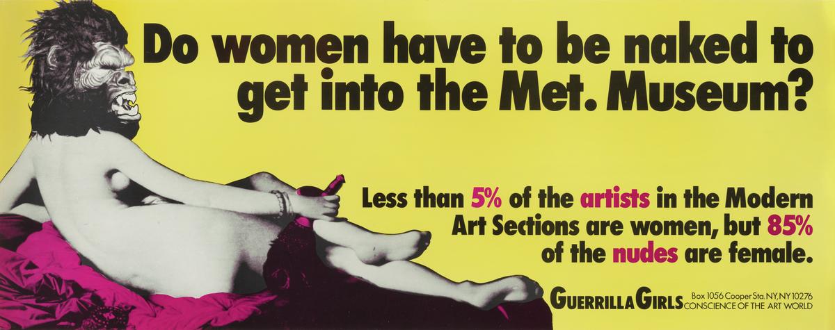 <p>Do Women Have to Be Naked to Get into the Met. Museum?</p>
