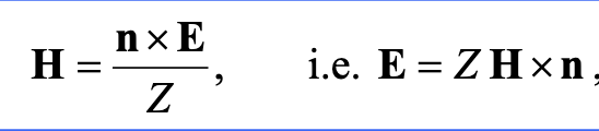 <p>The equations are absolutely independent but the SOLUTIONS are not! If you plug them into the original Maxwell equations you get these conditions.</p><p>Z = impedance = E/H = (μ/ε)<sup>1/2</sup></p>