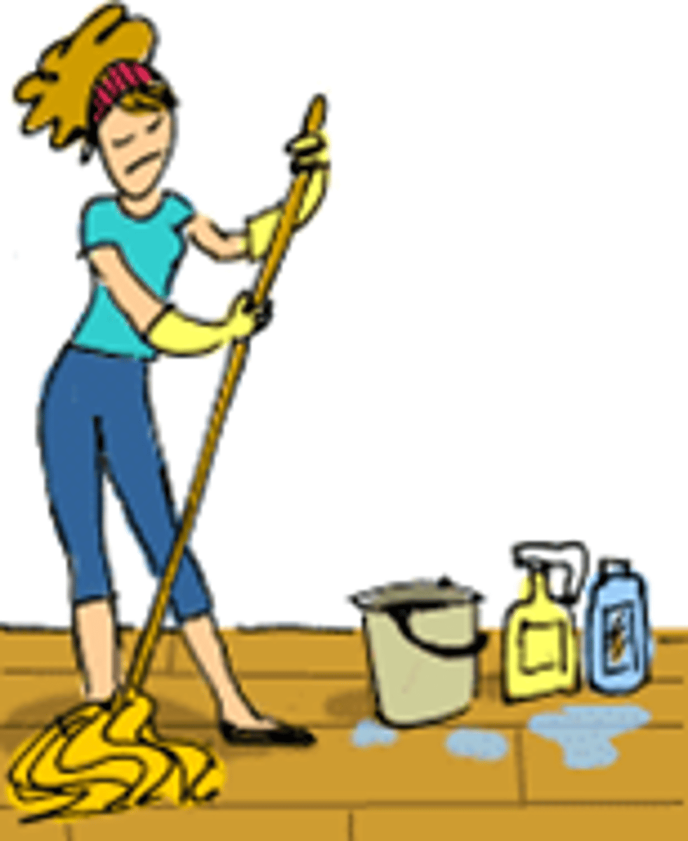 <p>cleaning / housework, təmizlik</p>