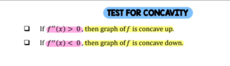 <p>POI is the zero of second derivative </p>