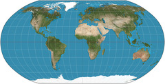 <p>Projection that attempts to balance several possible projection errors. It does not maintain completely accurate area, shape, distance, or direction, but it minimizes errors in each.</p>
