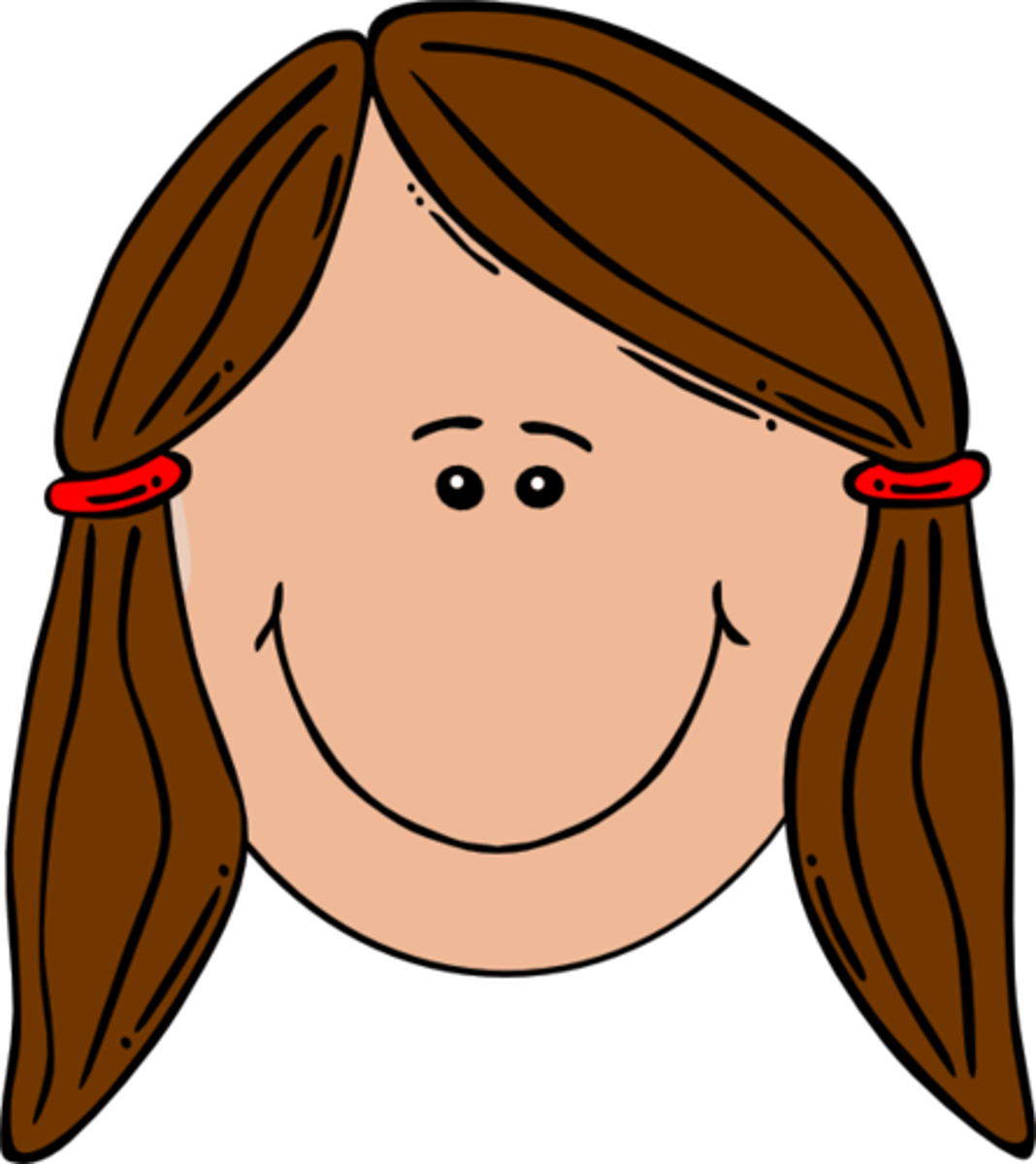 <p>brown hair</p>