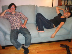 <p>at home</p>