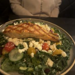 <p>Roasted Beets, Cucumber, Oranges, Cherry Tomatoes, Kale, Feta, Honey-Orange Vinaigrette, Basil Oil</p>