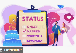 <p>marital status </p>