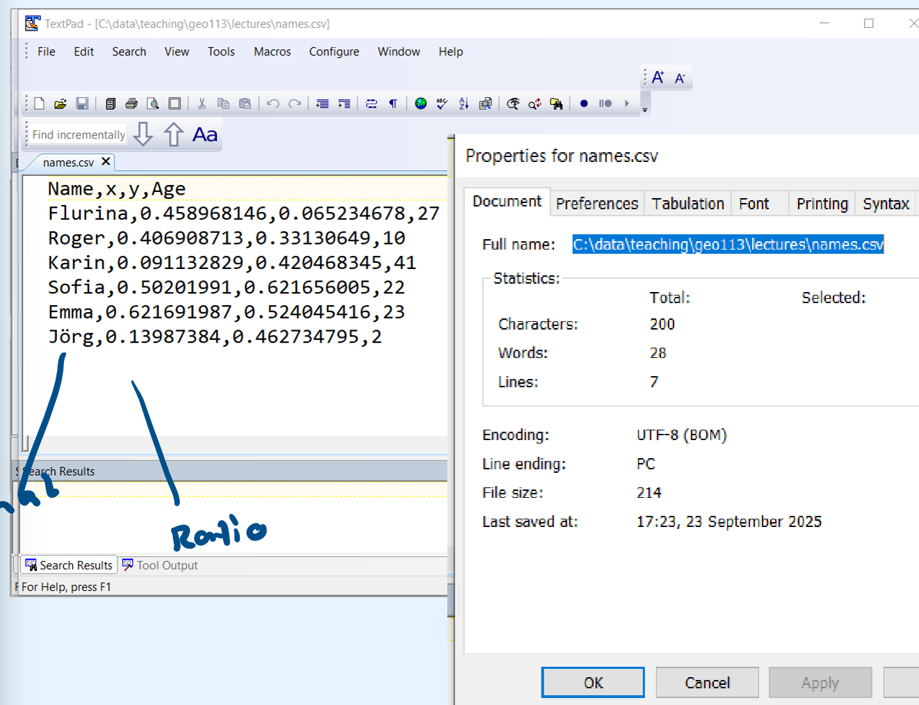 <p>CSV</p>