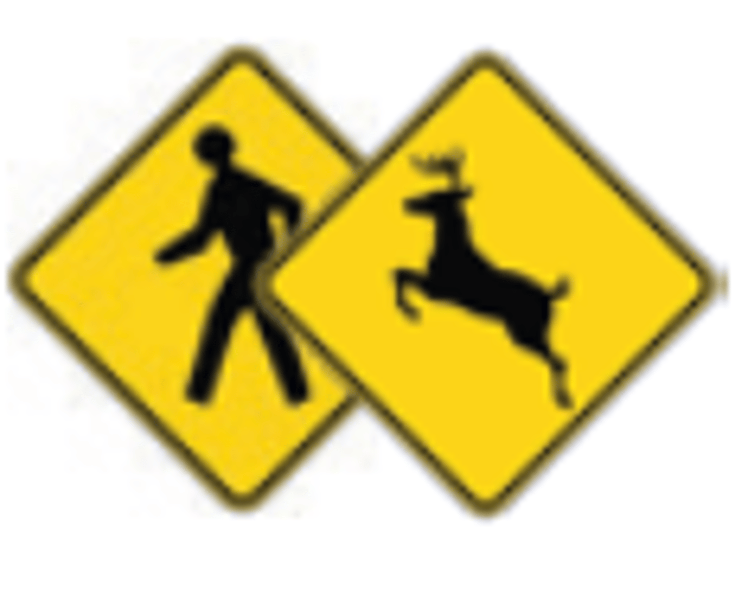 <p>Alerts drivers to potential animal crossings.</p>