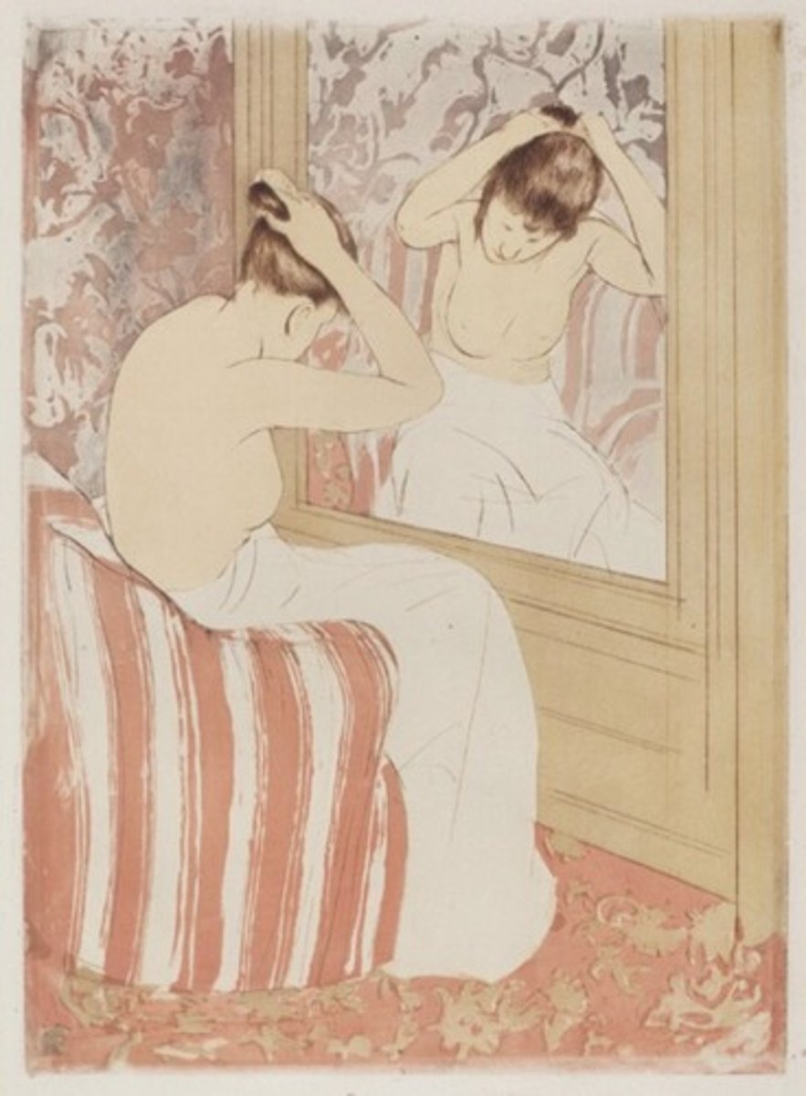 <p>Artist: Mary Cassatt</p><p>Period: Impressionism</p><p>Dates: 1890-1891 C.E.</p><p>Culture: France</p><p>Material: Drypoint and aquatint on laid paper</p>