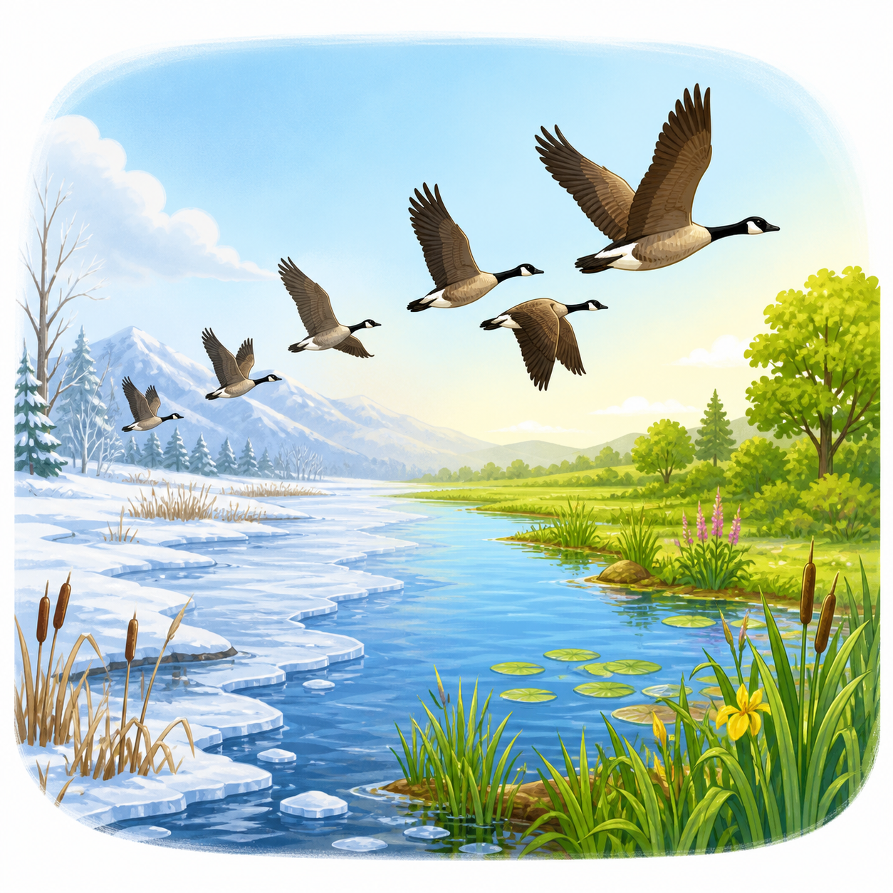 <p>A response to ecosystem change where animals move to a new place to survive.</p>