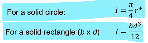 <p>for composite shapes → sum up the moment of area of the individual/sub shapes</p>