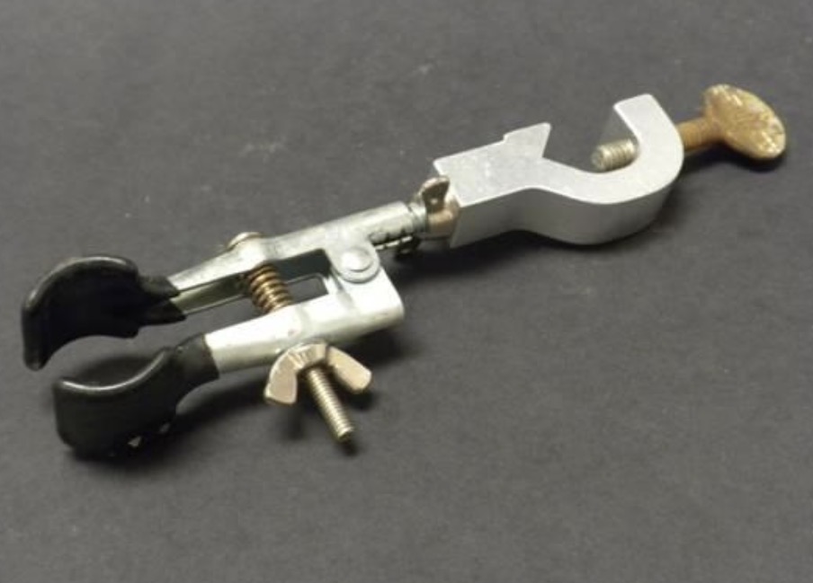 <p>Used to secure a test tube to the ring stand.</p>