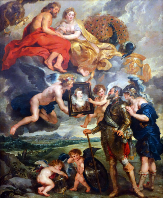 <p>Henry IV Receives the Portrait of Marie de’ Medici</p>