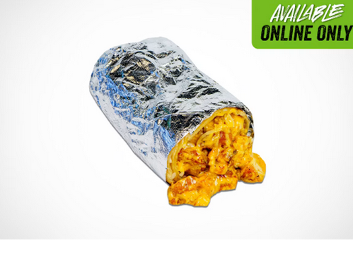<p>GARLIC PARM CHICKEN MEXI-BURRITO</p>