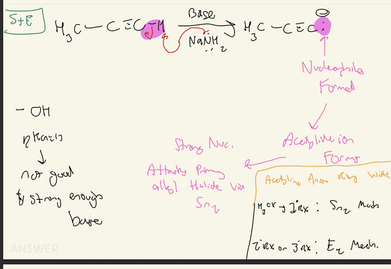 <p>Forms Acetylide Ion</p>