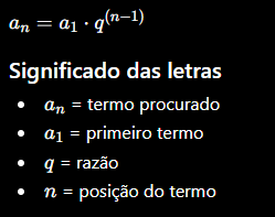 <p>Serve para descobrir qualquer termo da sequência.</p>