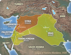 <p>Allocation of former German colonies and Ottoman possessions to the victorious powers after World War I; to be administered under League of Nations supervision.</p>