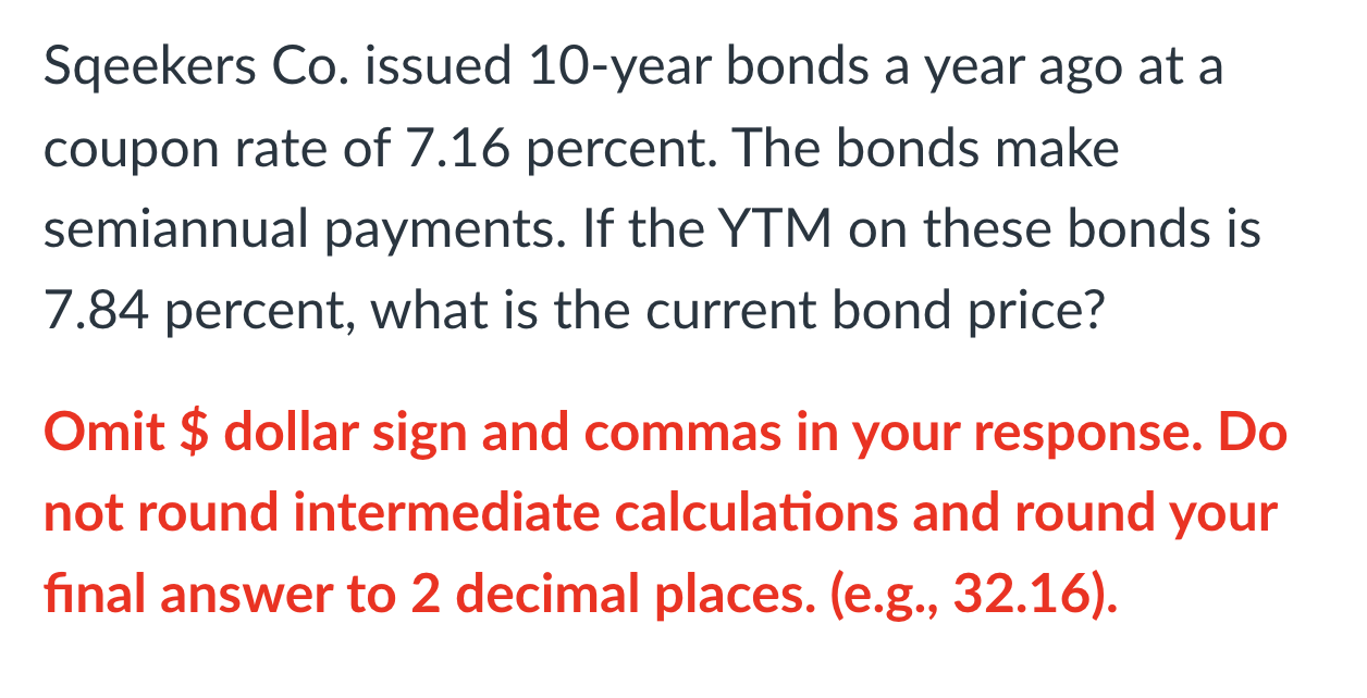 <p>Q0706-Bond Prices [LO2]</p>