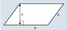 <p>What is the formula for the area of a parallelogram?</p>